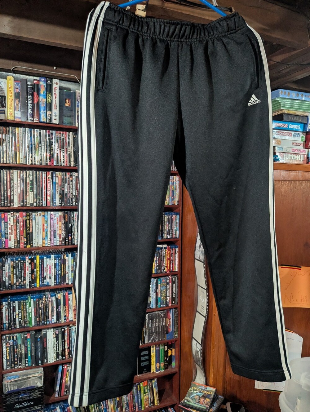a.d.i.d.a.s. ADIDAS women's snap-away track pants SIZE L Tear Aways